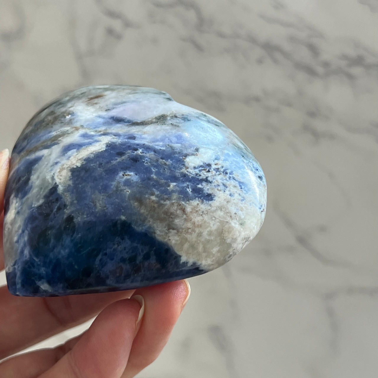 ソーダライト*ハート1*天然石インテリア*置き物