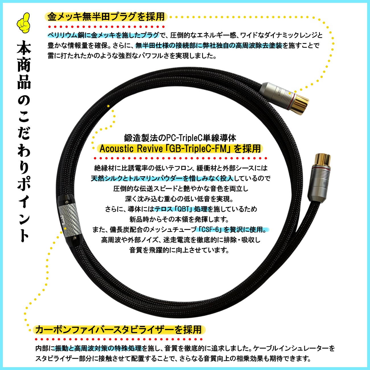 極-kiwami- ラインケーブル Absolute XLR ペア | 極☆自宅試聴EC