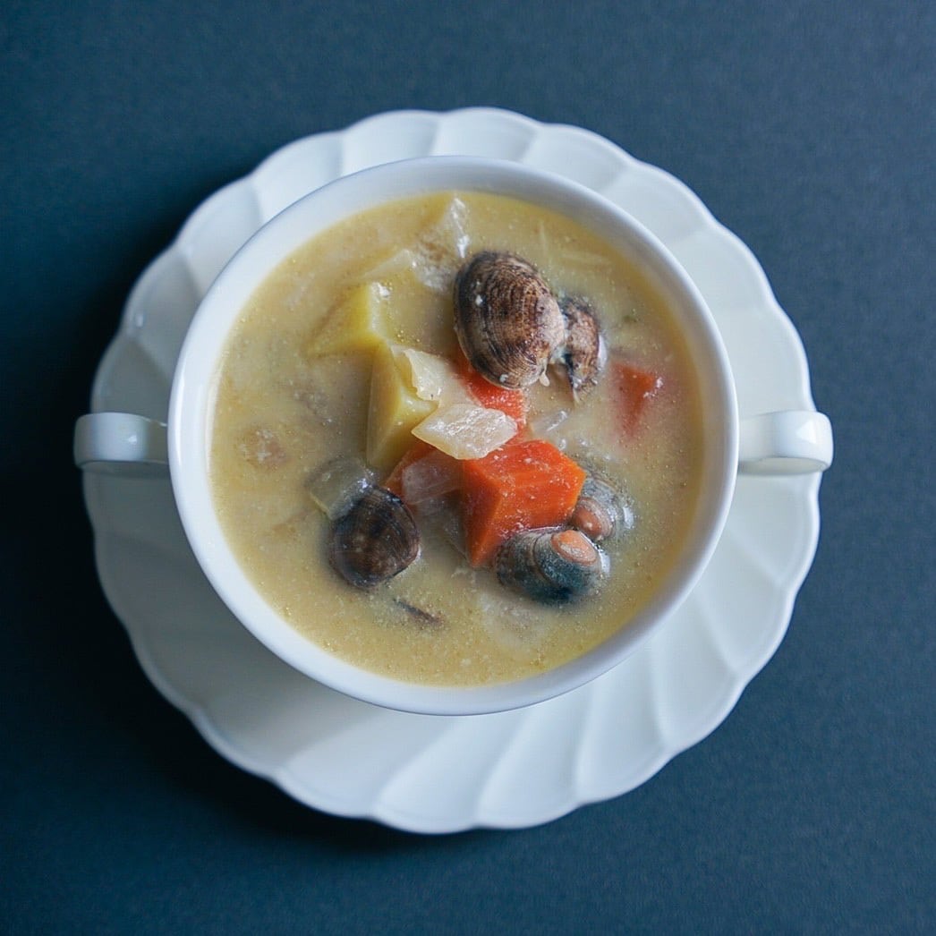 【無添加和風豆乳クラムチャウダー】　食べるスープ　zenyacafe