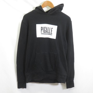 PIGALLE ボックスロゴ フーディー スウェット パーカー sizeS/ピガール　0905