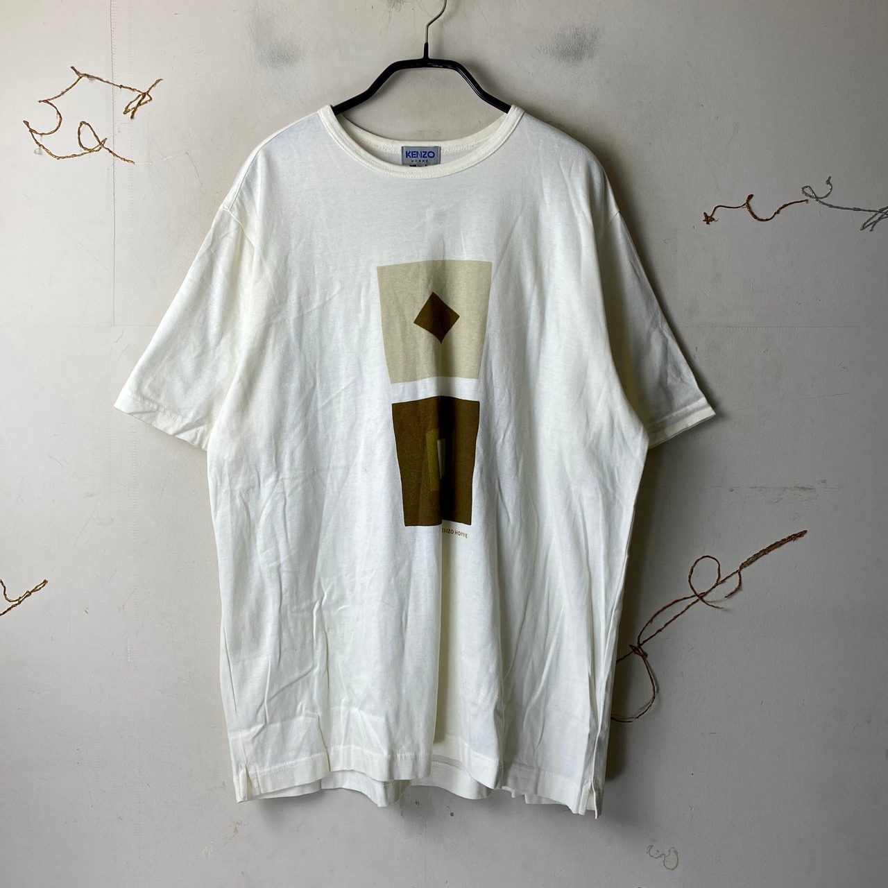 vintage KENZO HOMME graphic print cut and sewn