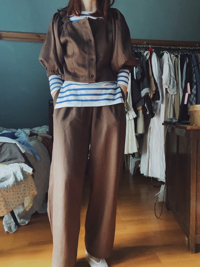 [SAMPLE] CHINO BOLERO / BROWN