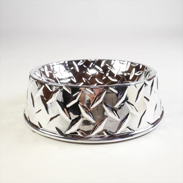 Supreme Diamond Plate Dog Bowl 