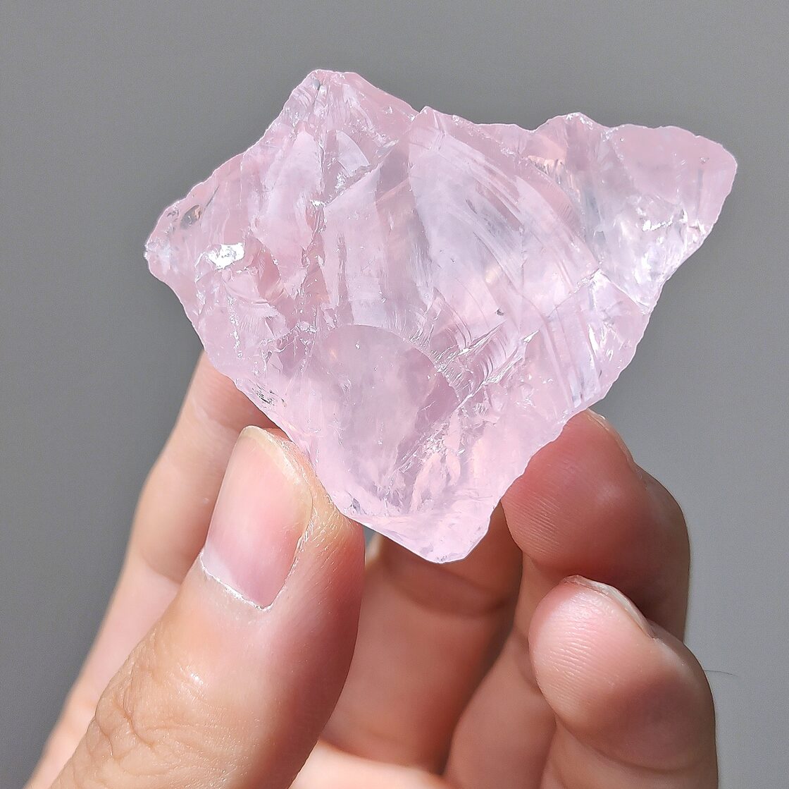 愛品館 市原店】ローズクォーツ ポリッシュ台付