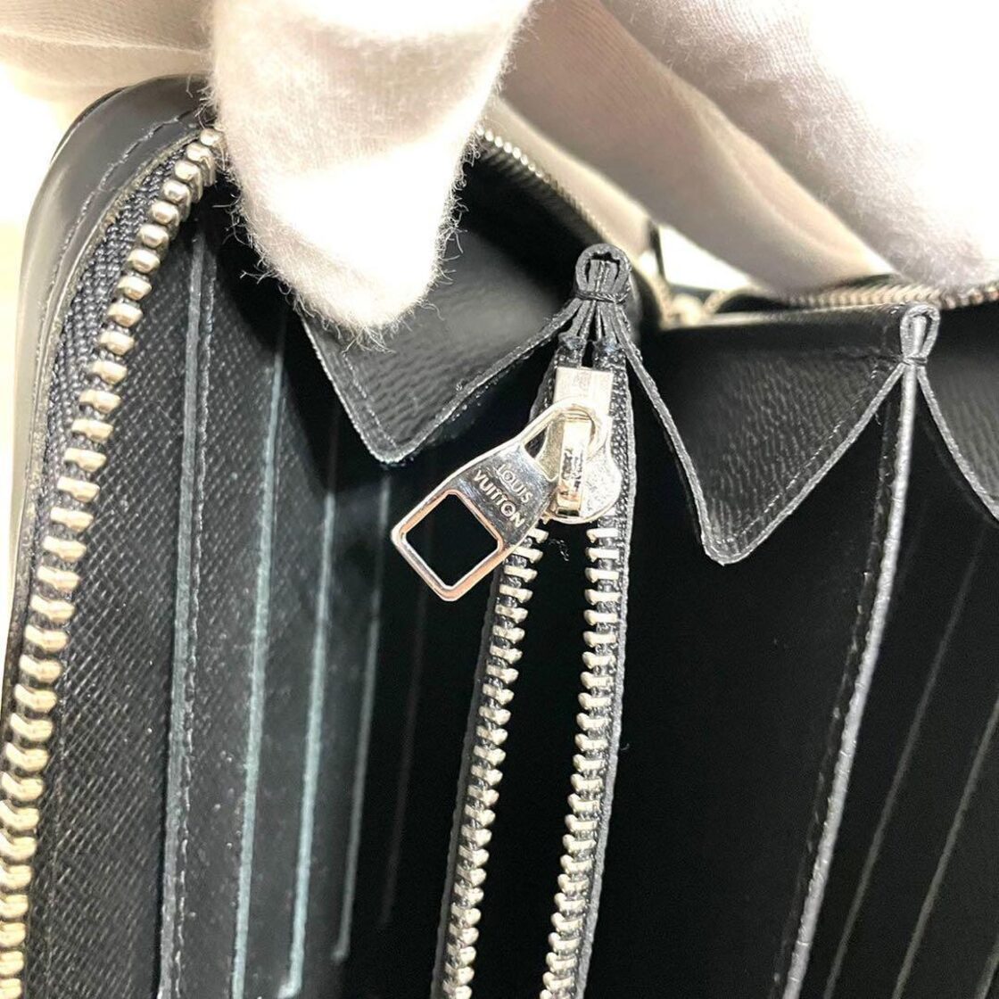 極美品】大人気 ルイヴィトン ラウンドジップ 長財布 ダミエ ブラック 