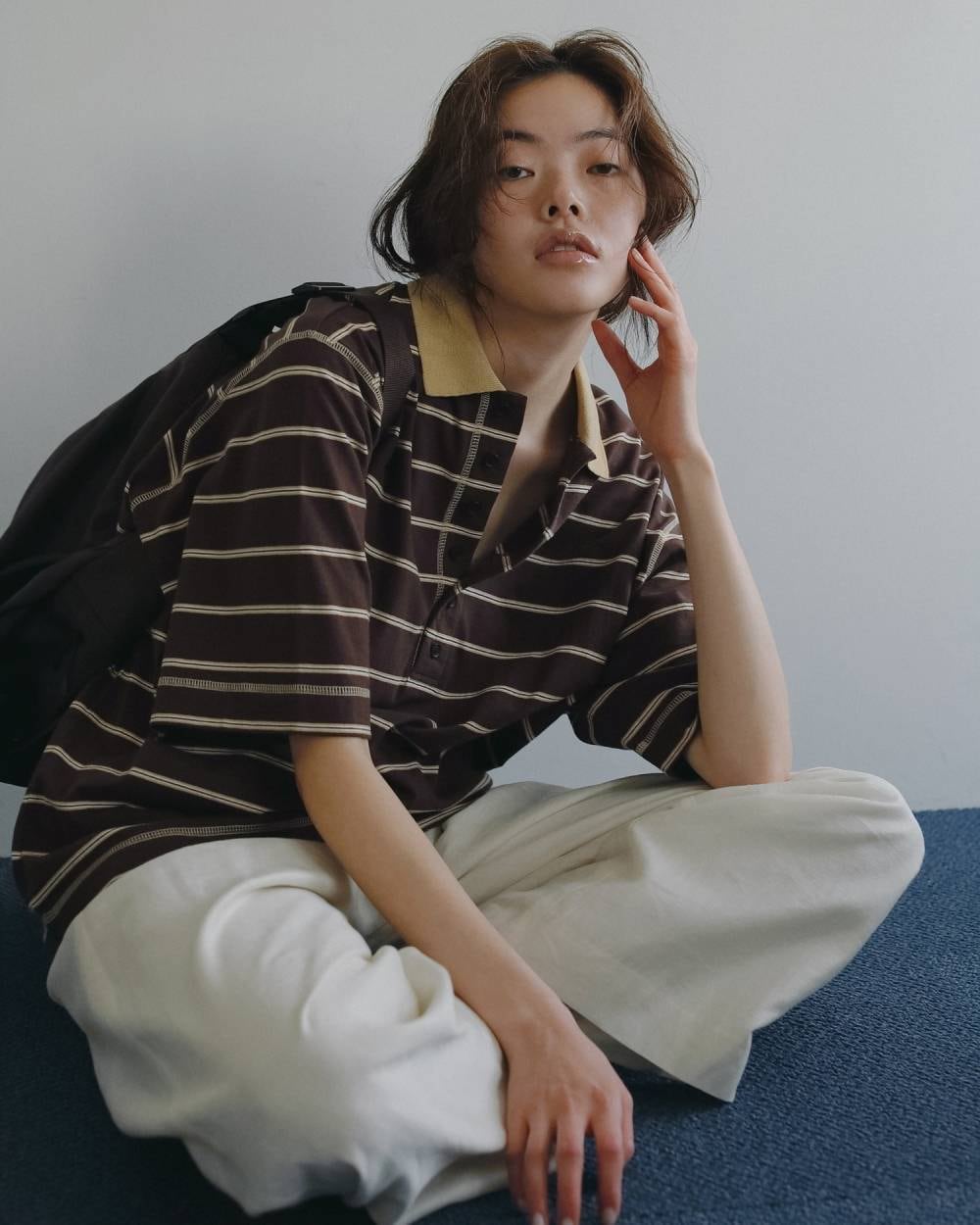 anuke 】Border Loose Polotops | valance 福井｜レディースセレクト