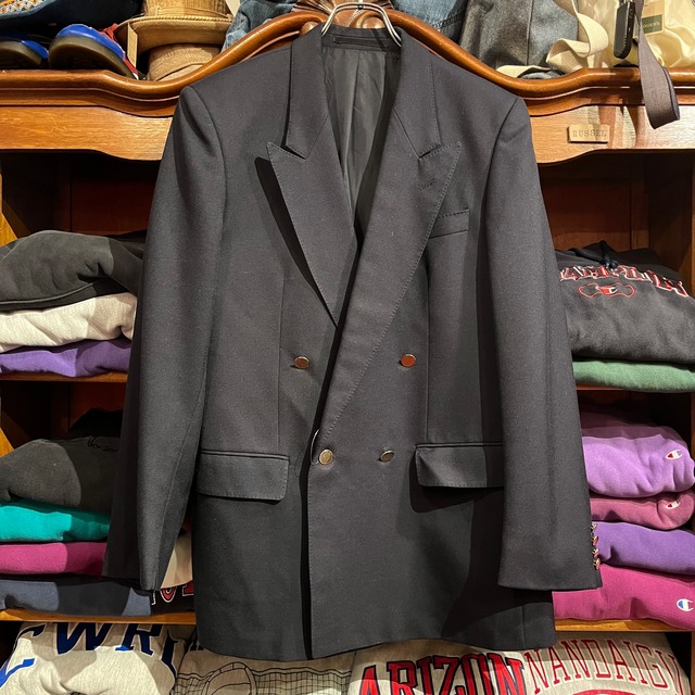 Dublecolor navy blazer M ISRAEL製  D1212