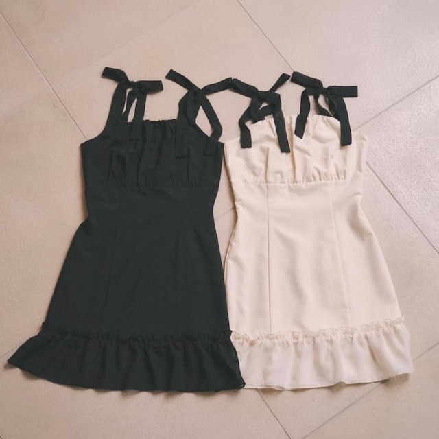 【desir et raison】original ribbon cami onepiece