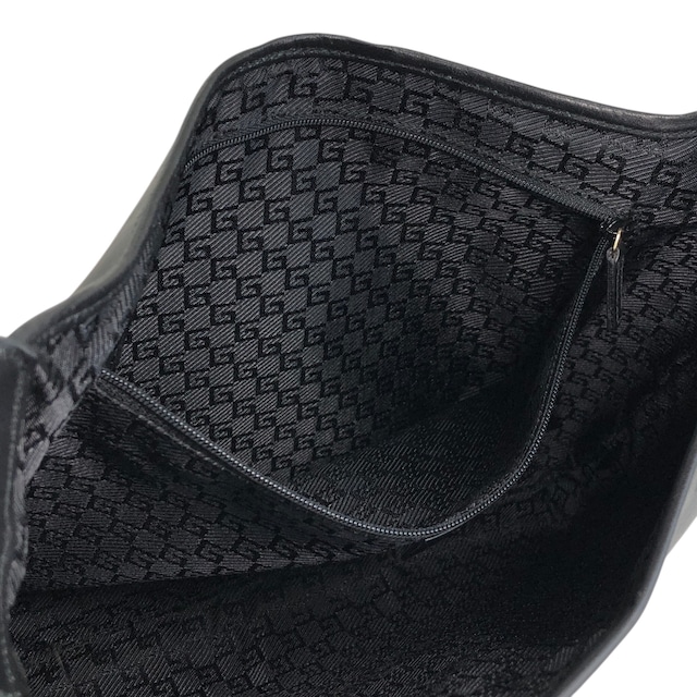 GUCCI グッチ デュオ二ソス ショルダーバッグ ブラック スネーク レザー ホーボーバッグ vintage ヴィンテージ オールド m3bh55