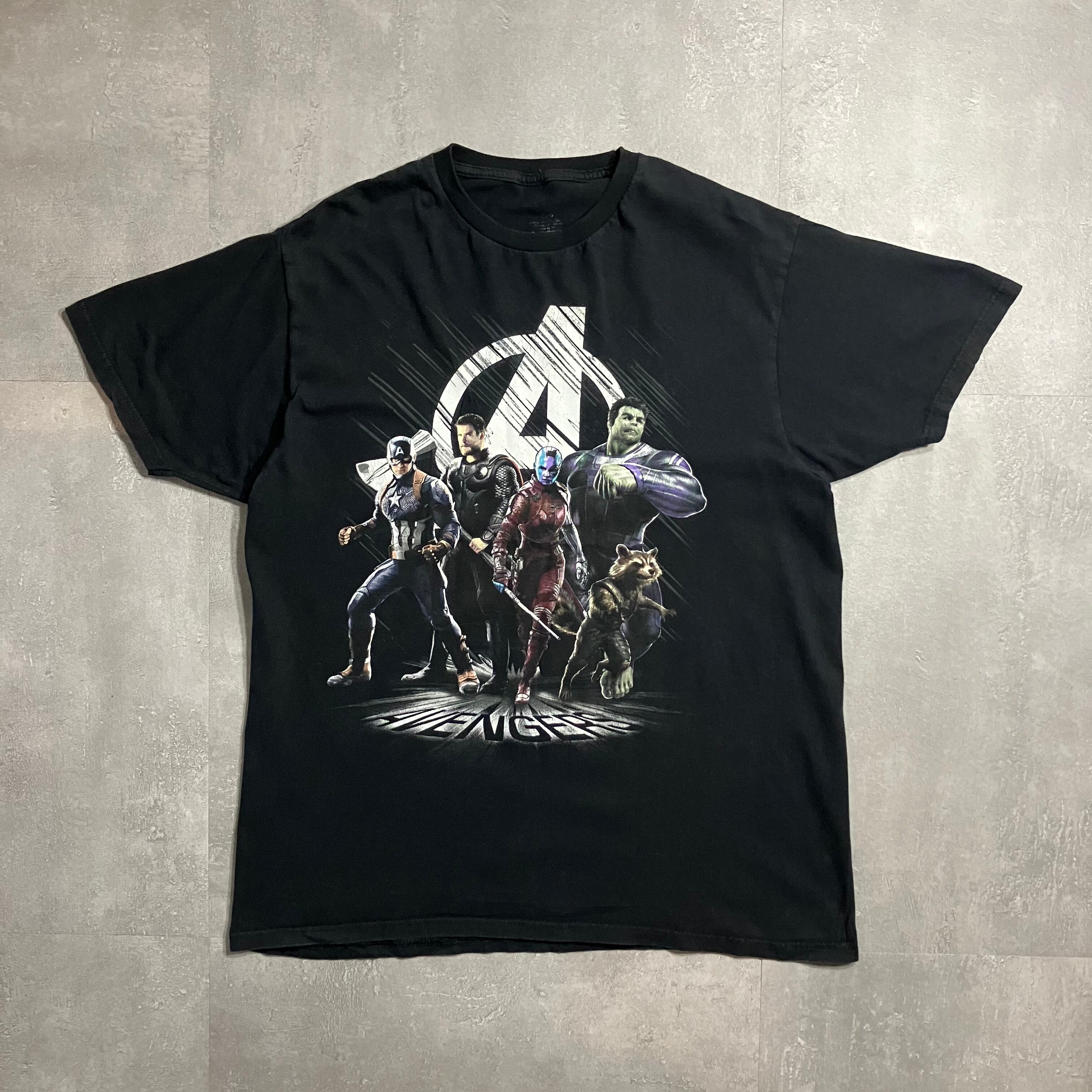 《L size》MARVEL マーベル プリントTシャツ ブラック No.3693