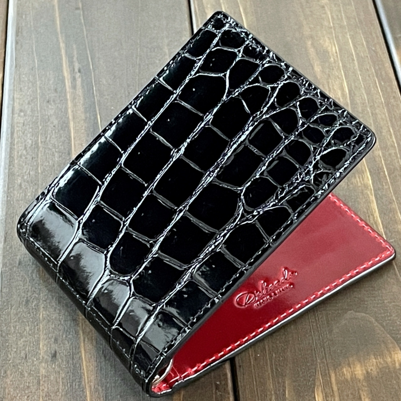 クロコダイル × イビザ マネークリップ ブラック