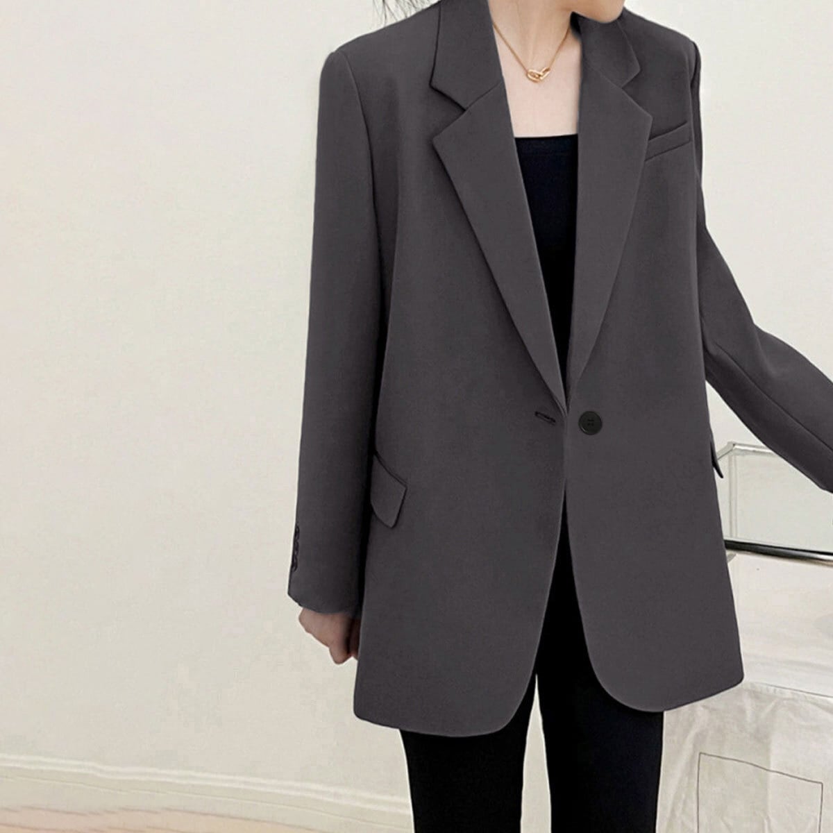 テーラード ジャケット スーツ レディース 春夏秋 アウター 韓国 きれいめ 大人 シンプル 通勤 ビジネス オフィス カジュアル OL 仕事 上品 軽量 ゆったり 体型カバー 大人可愛い 大人女子