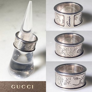 GUCCI silver ring “flora”