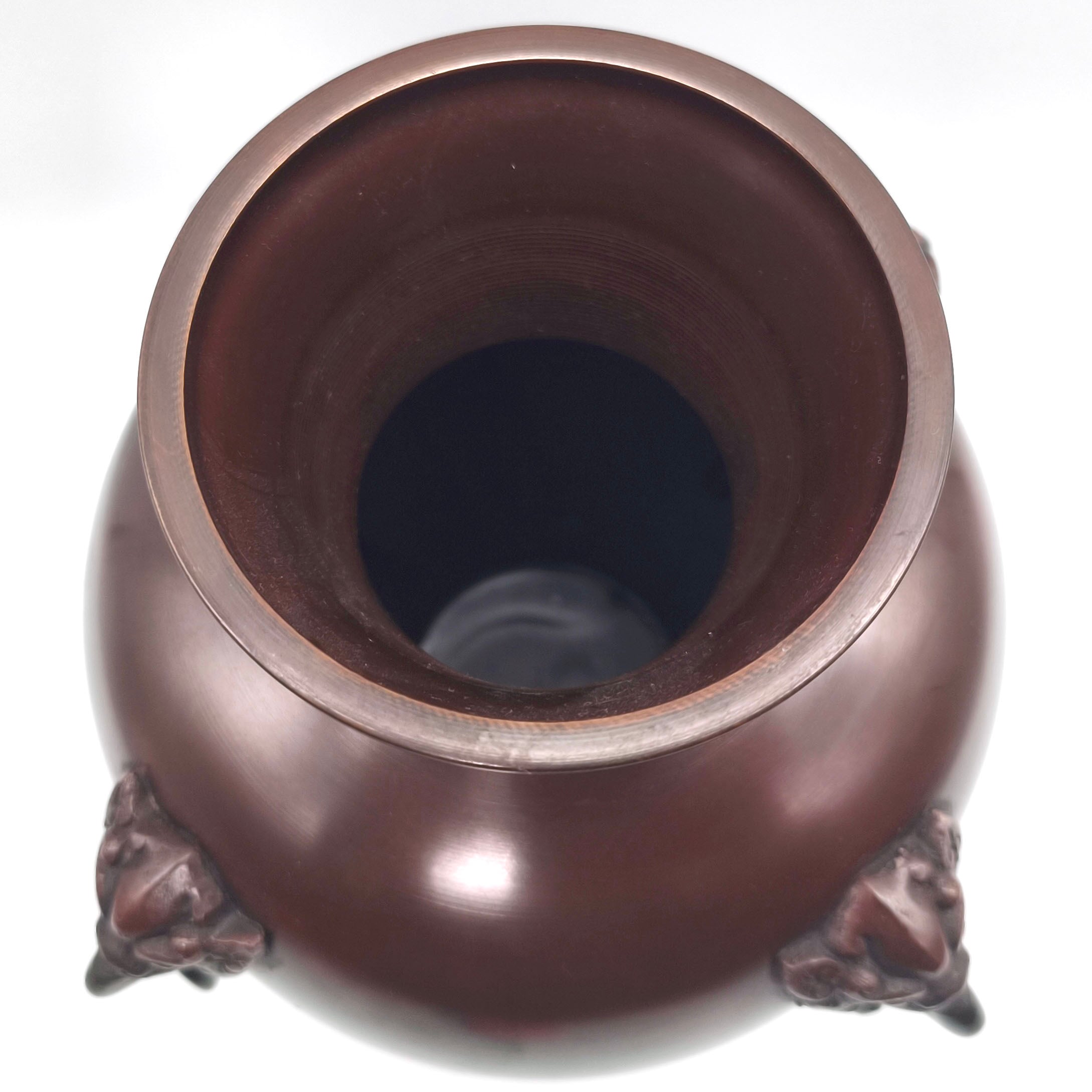 瑞峰・銅製花器・花瓶・壺・フラワーベース・No.260424-42・梱包サイズ