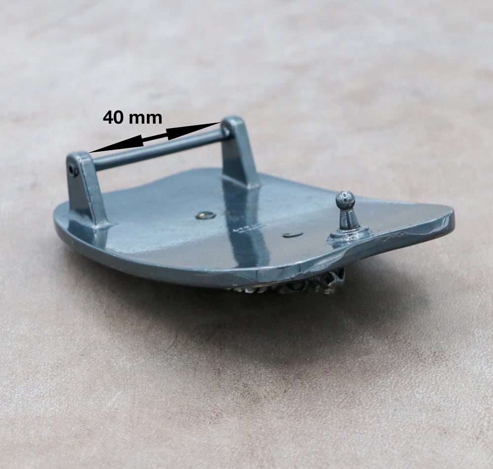 ZANNA-40】イタリア製 バックル 40mm幅 カジュアルベルト用 尾錠