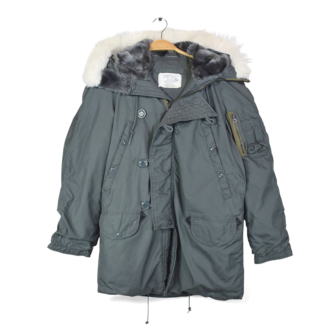 80s U.S.AIR FORCE N-3B フライトジャケット 米軍 アメリカ空軍 ミリタリー LANCER CLOTHING サイズXXS 古着 DC0067