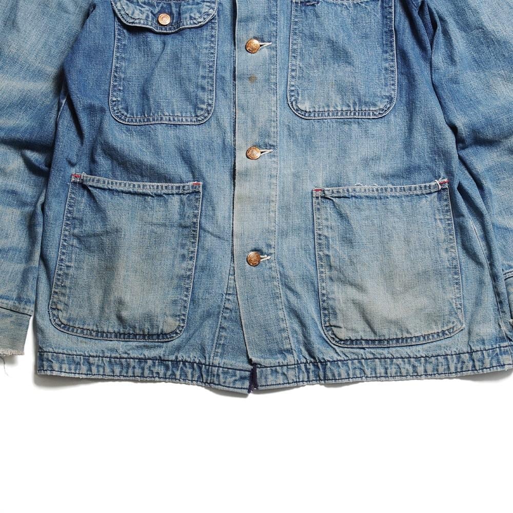 【before half century Vintages(ビフォーハーフセンチュリーヴィンテージ)】60's VINTAGE DENIM  COVERALL 60年代ヴィンテージデ二ムカバーオール | USA SAY powered by BASE