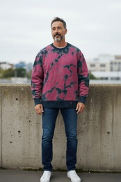 【数量限定販売】藍染めタイダイトレーナー 熱帯魚の足跡