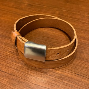 RALPH LAUREN PIN BUCKLE LEATHER BELT BROWN ENGLAND製