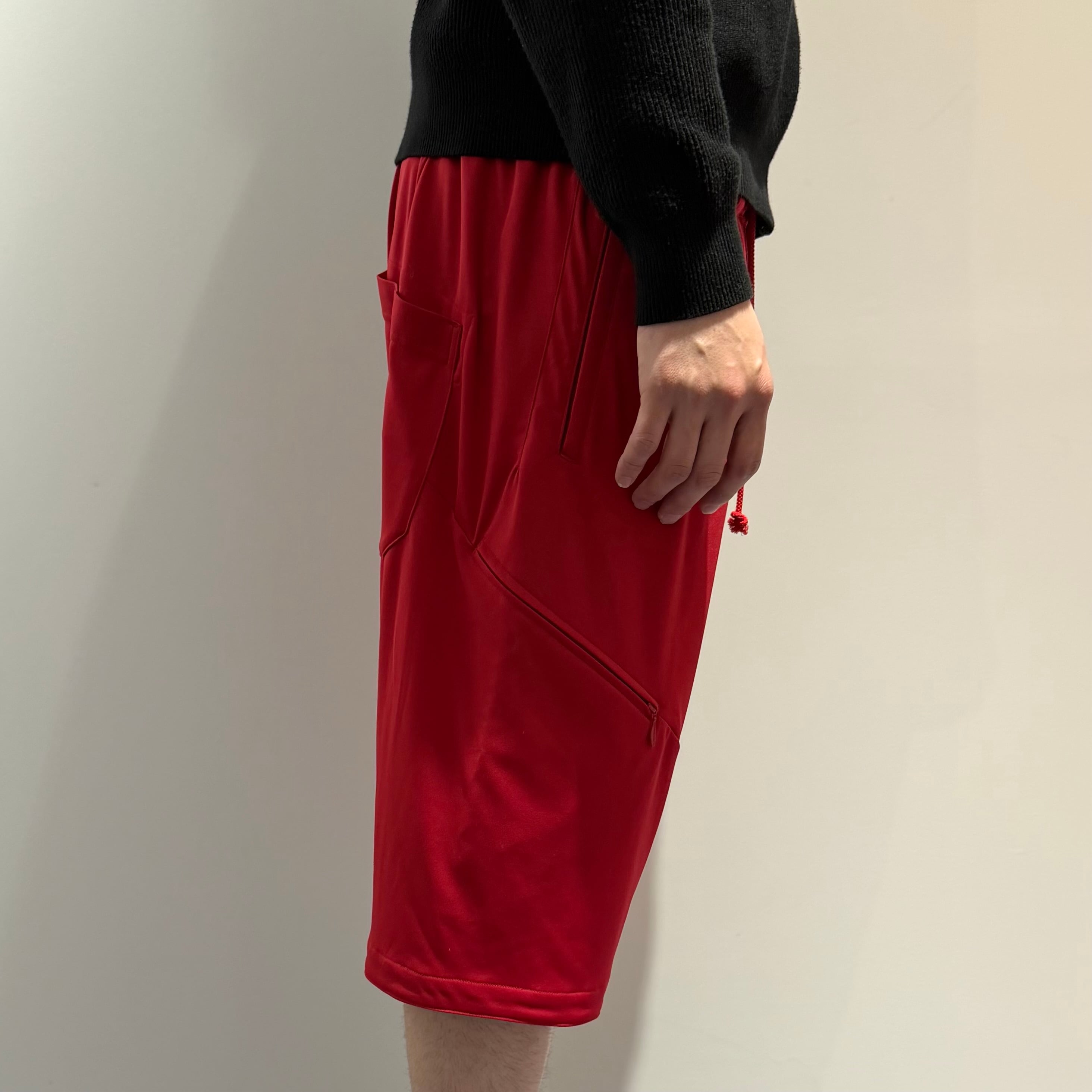 S'YTE サルエル ワイド ショートパンツ レッド サイト ヨウジヤマモト