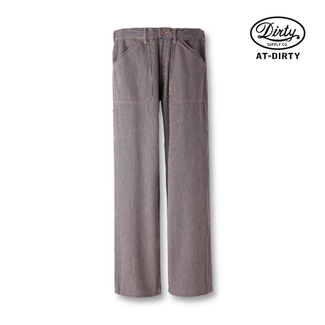 ワークパンツ ヒッコリーパンツ メンズ セットアップ AT-DIRTY アット
