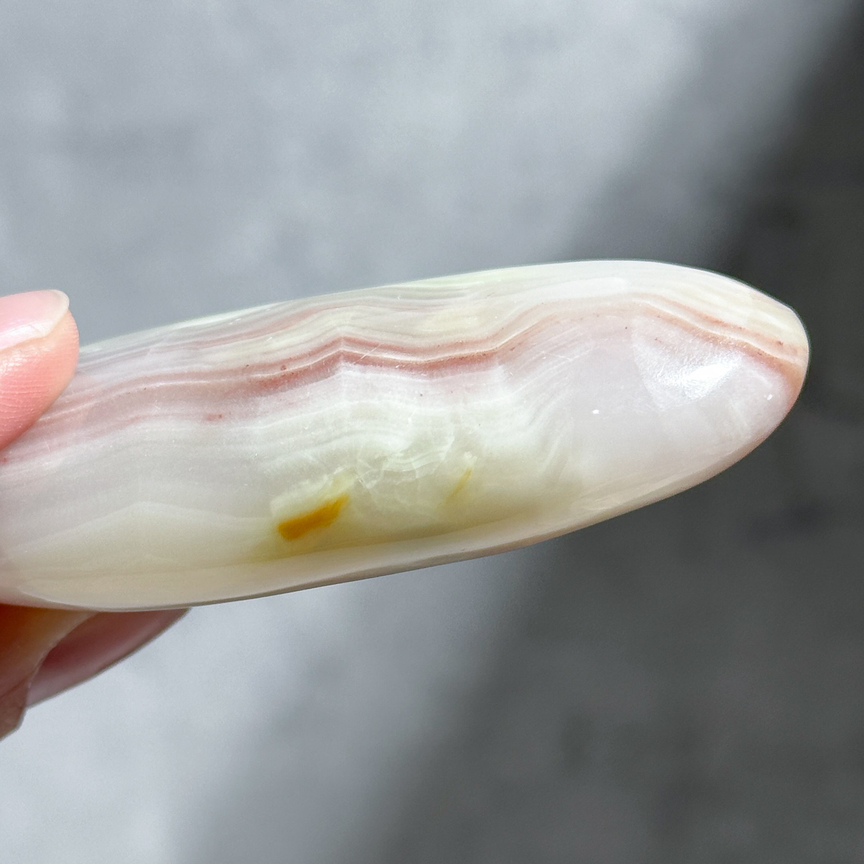 バンデッドオニキス パームストーン22◇ Banded Onyx ◇天然石