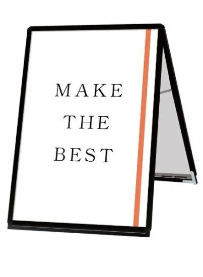 ポスターグリップスタンド看板 屋外用 B1ロウ両面ブラック