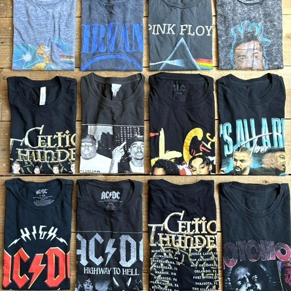 1点物◇R&BトリオTLCヒップホップ黒プリントTシャツ古着メンズXXL