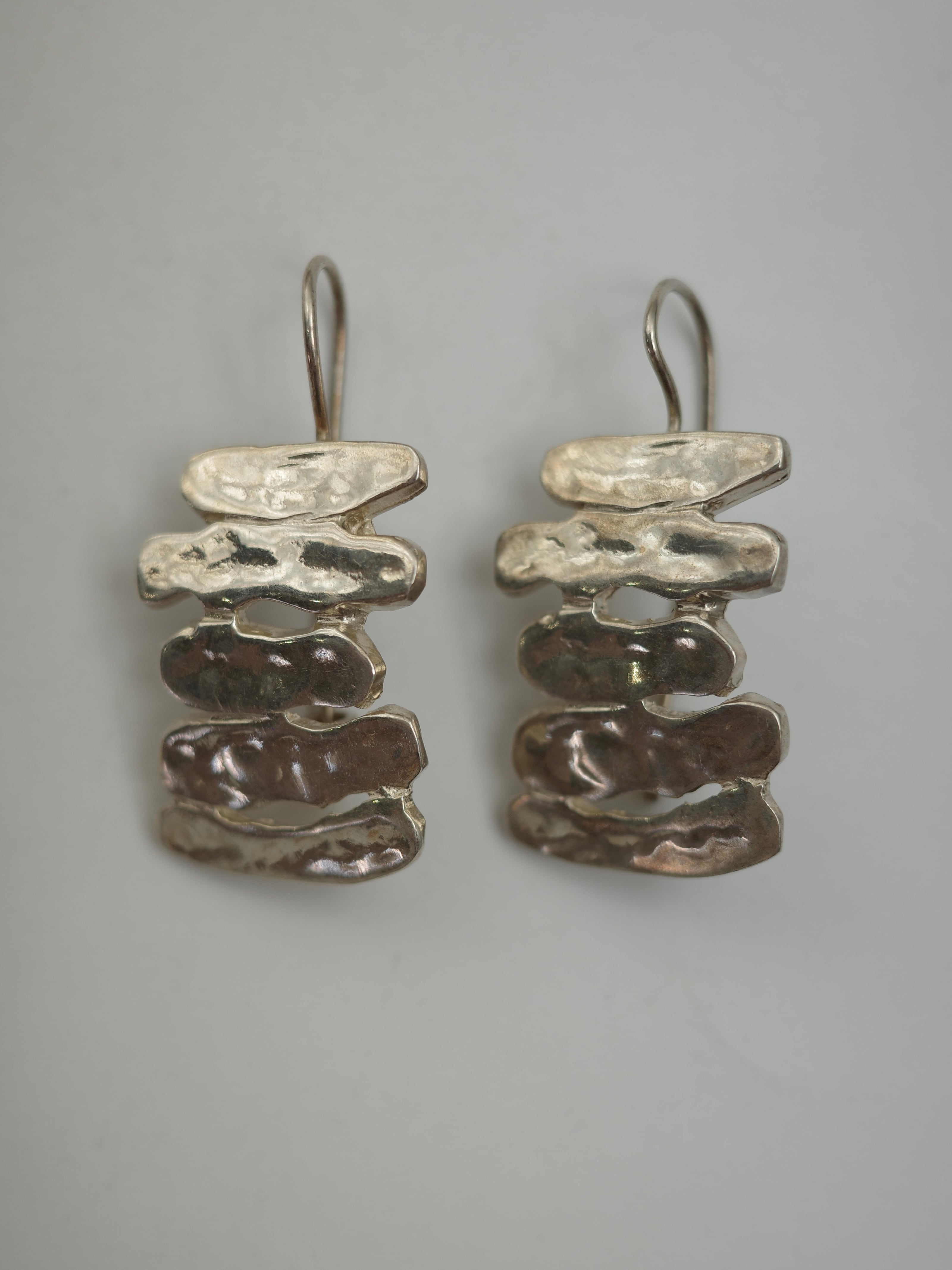 VINTAGE ヴィンテージ アクセサリー SILVER925 デザインピアス vintage silver925〉five rock shapes pierce | CherLife