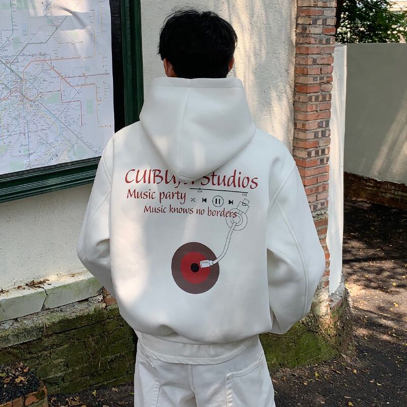 プリントプルオーバーフーディー C10389