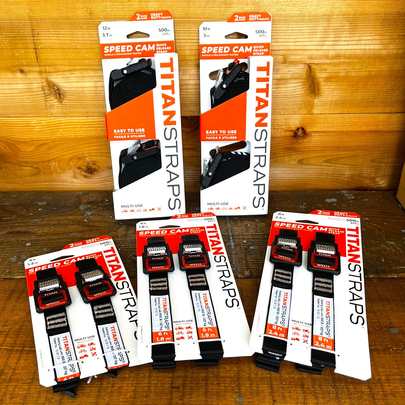 TITAN STRAPS(タイタンストラップ ) メタルスピードカム 2PACK 6ft/1.8