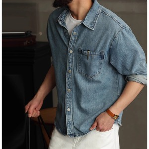 テンセルウォッシュ長袖シャツ 225472