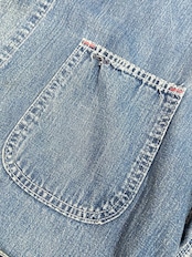 60s UNKNOWN DENIM COVERALL Size 40程