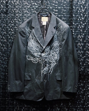 【ÆIEM】"再倖築"vintage Painted Tailored Jacket – Lightning Flow