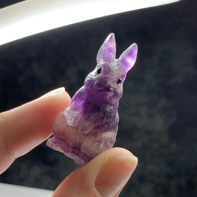 1.フローライトうさぎ・インテリア