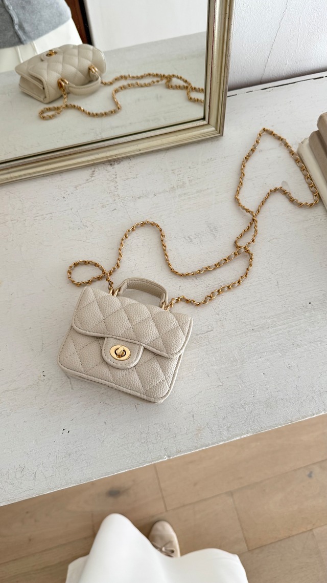 (予約) Fil. / quilting chain sholder bag