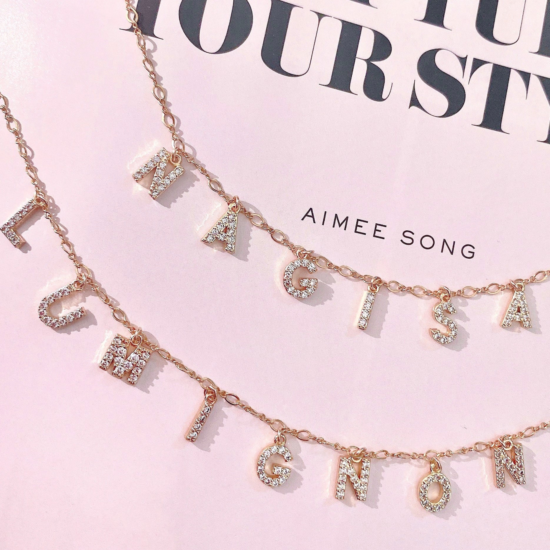 1 3文字 オーダーnameネックレス Selectshop Lumignon