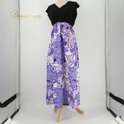 フラダンス 衣装 Avivare アビバーレ ワンピース ドレス パープル系 花柄 植物柄 ハワイアンプリント ハワイアン アロハ フラ ダンス レッスン 練習 ハワイアンダンス 紫 黒 白 ブラック系 ホワイト系 華やか 鮮やか かわいい おしゃれ 上品 大人っぽい ダンス衣装 練習着 レッスンウェア
