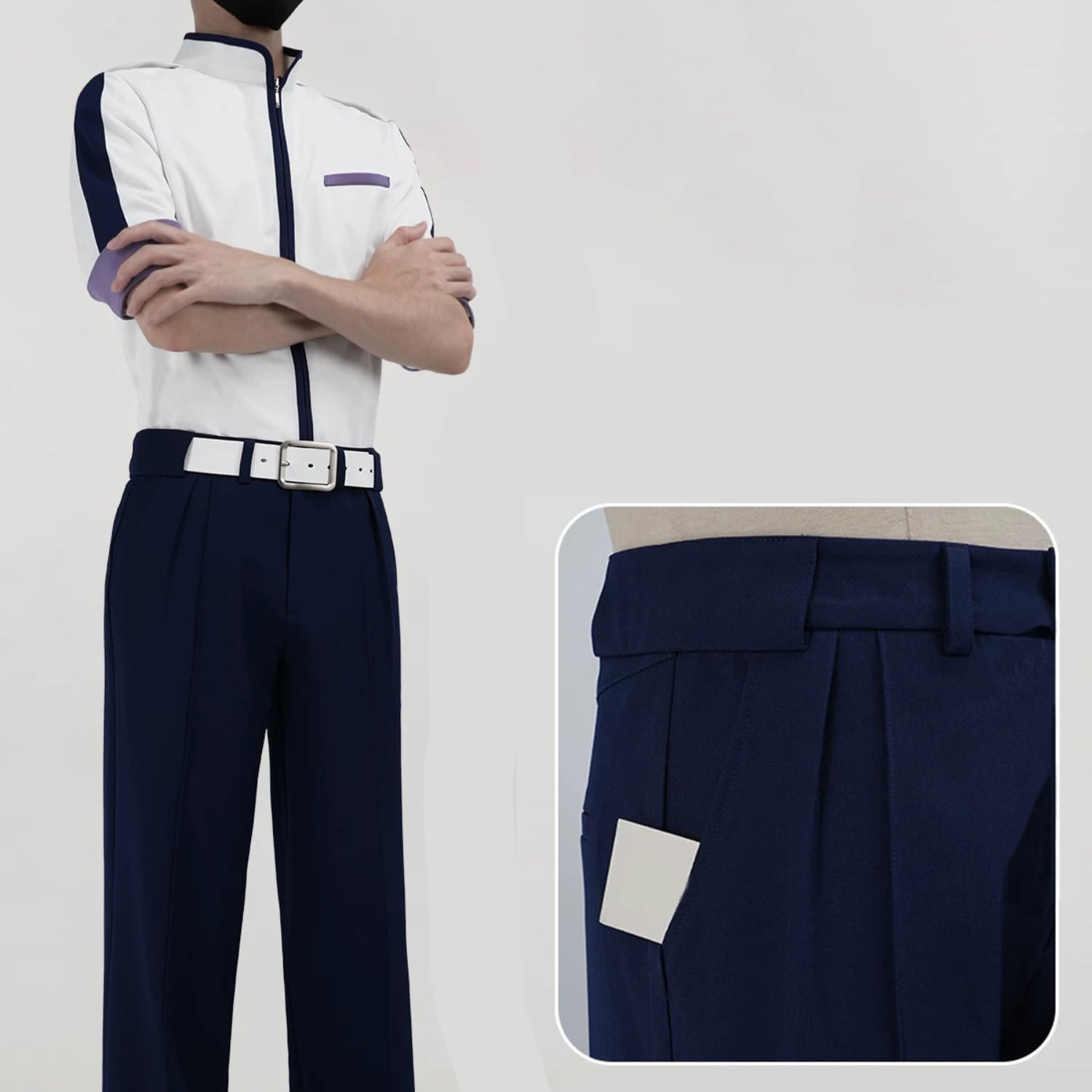 コスプレ衣装 ヒカルの碁 風 塔矢アキラ 海王中学校 制服 学生服 半袖