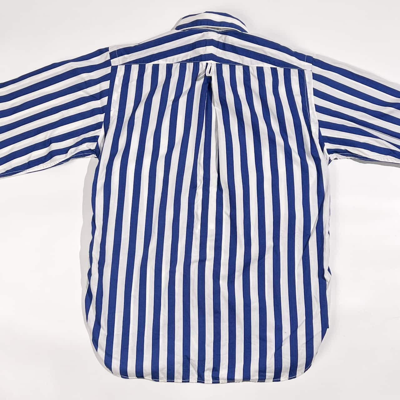 HAVERSACK ハバーサック 太ストライプ 長袖シャツ M/ブルー×ホワイト系 メンズ