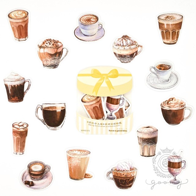 SWEETSフレークシール カフェ<S184>