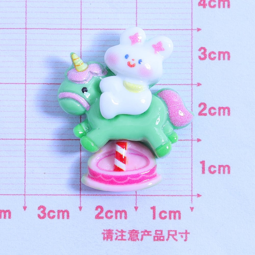 4個セット】アニマル遊園地 デコパーツ | スライム材料専門店 mon✩﻿slimey