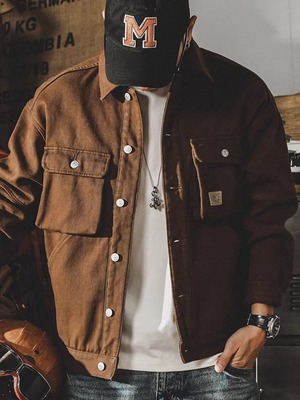Cotton Color Work Jacket【L0324】