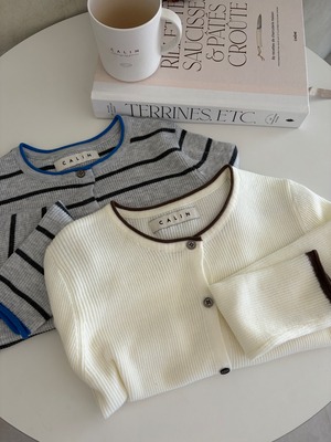 【ORIGINAL】piping cardigan（即納mom）