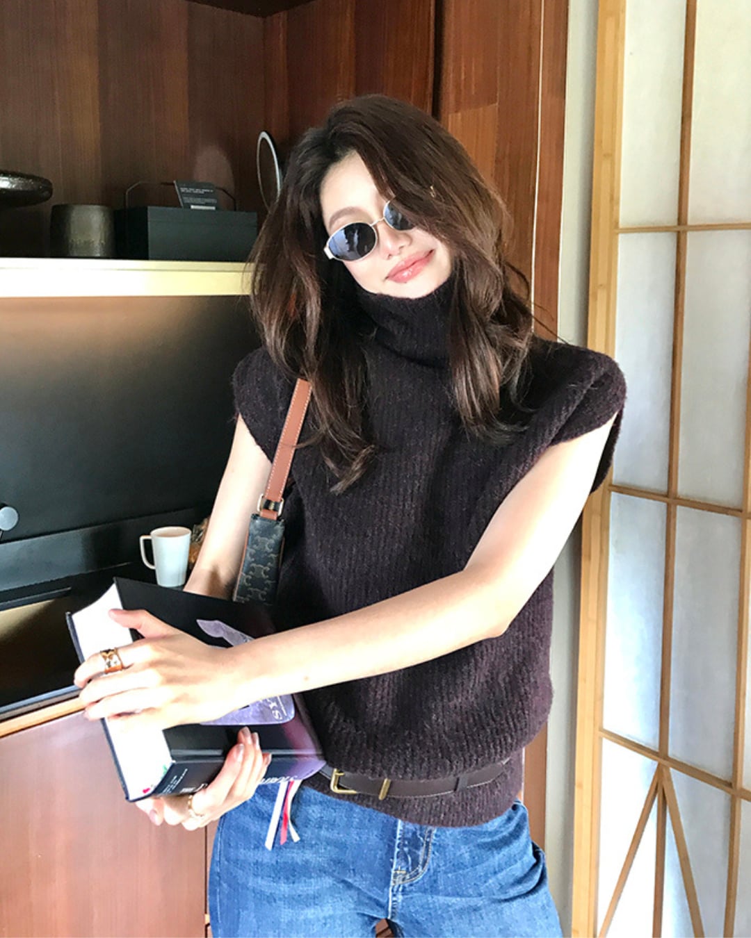 ハイネックベスト A25215