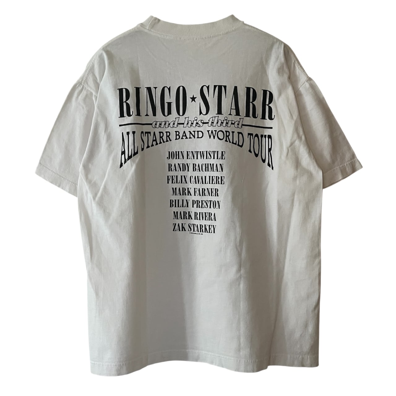 Ringo Starr All Star Band Tee リンゴスターTシャツ Ringo Starr and His Third All Star Band 1995 World Tour Band Tee