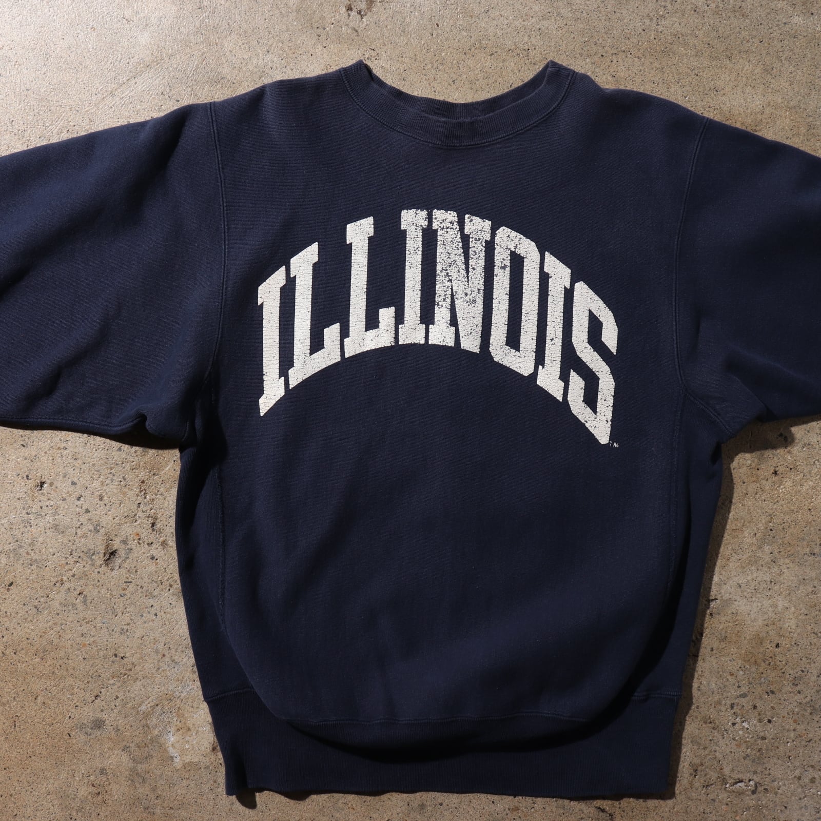 90s L リバースウィーブ ILLINOIS ネイビー 紺色 チャンピオン