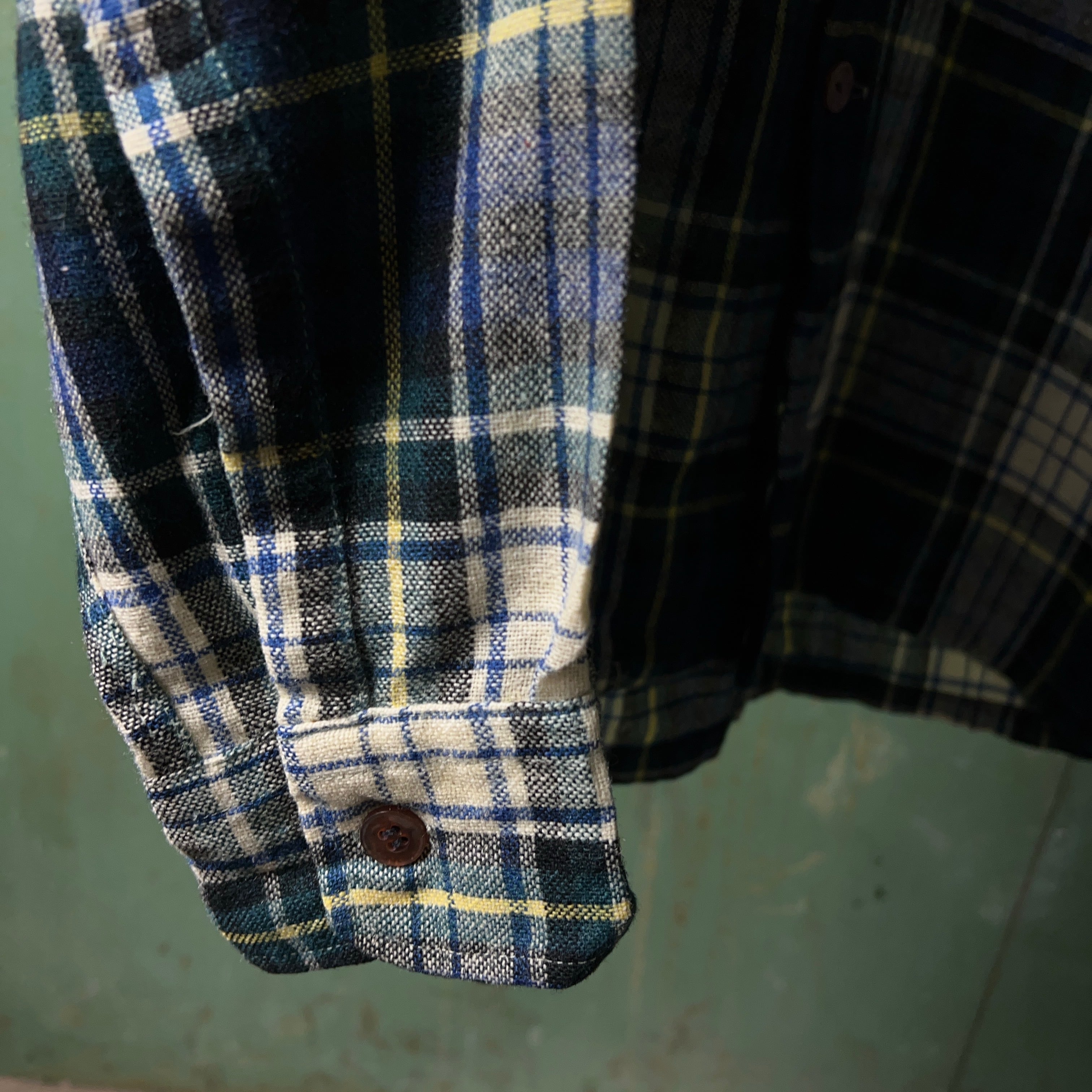 1970's JCPenney TOWN CRAFT Plaid Wool Shirt 70年代 JCペニー タウン