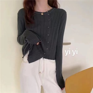 アシンメトリー　変形カーディガン　AJ111-536