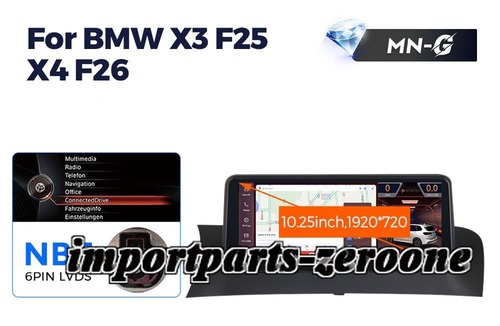 Bmw X4 F26 X3 F25 2011-2018 NBT アンドロイドナビ 10.25インチ 668S 6+64G  -RA-1162
